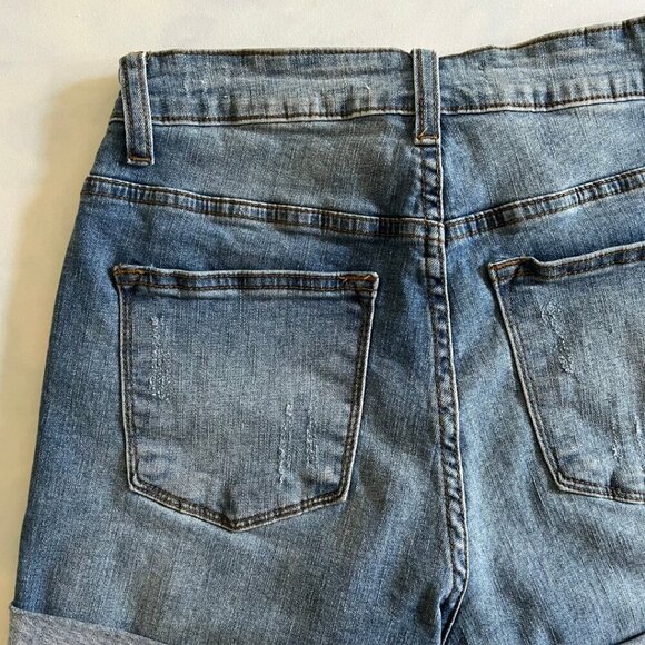 KanCan Denim Distressed Jean Shorts - Picture 6 of 8